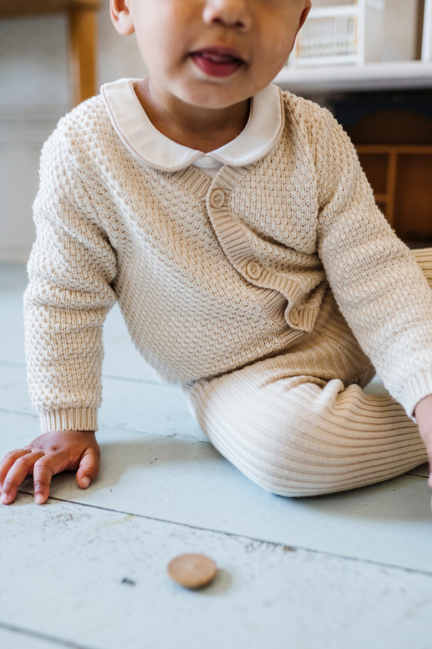 Loom Bubble Knit Cardigan Boy