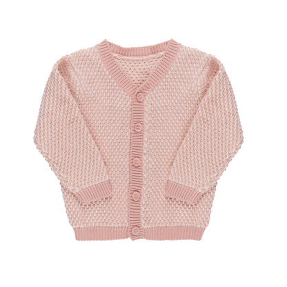 Loom Bubble Knit Cardigan Girl