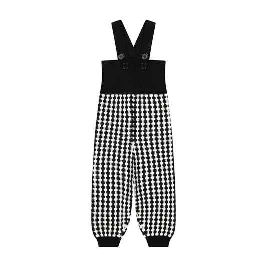 Buckingham Bubble Knit Romper Boy