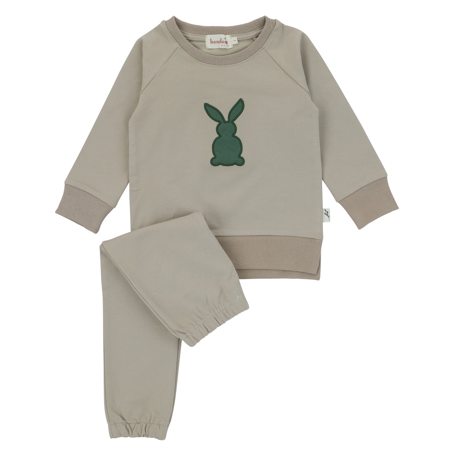 Bondoux Bunny Applique 2pc Set Boy