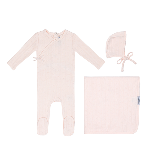 Mini Label Butterfly Wrapover Pointelle 3pc Set