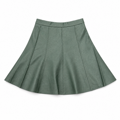 Teela Leather Panel Skirt