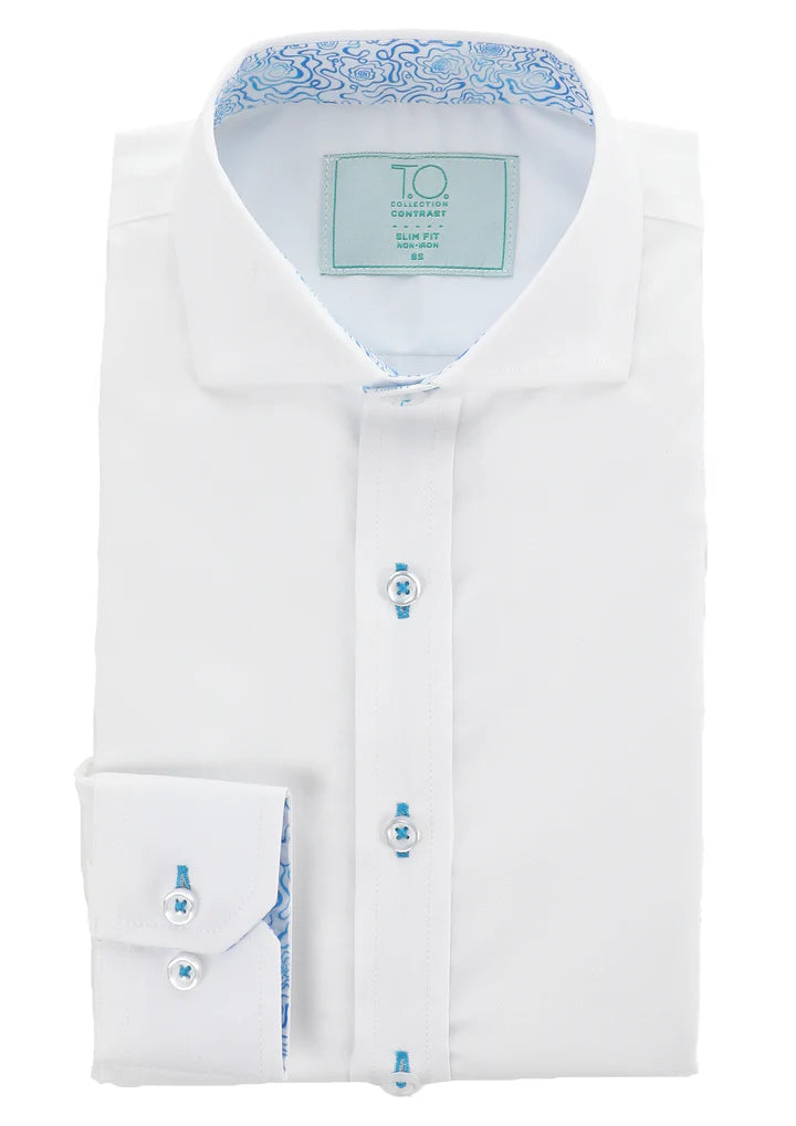 T.O. Green Label Slim Contrast Shirt