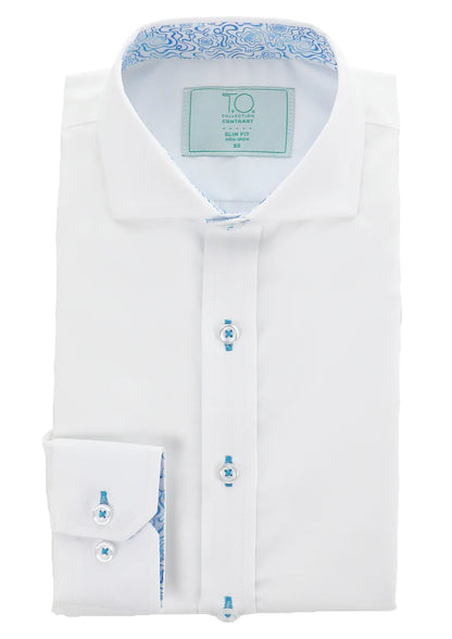 T.O. Green Label Slim Contrast Shirt