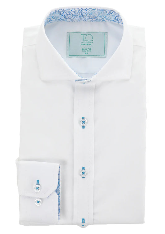 T.O. Green Label Slim Contrast Shirt