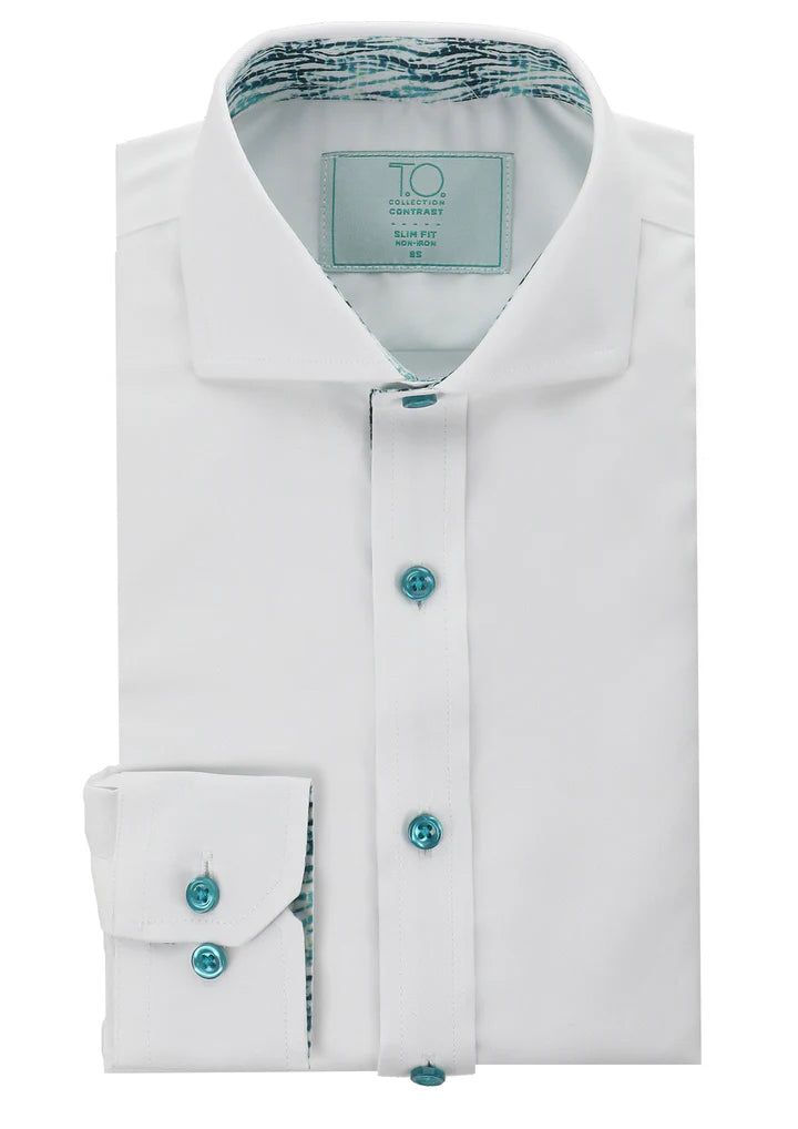 T.O. Green Label Slim Contrast Shirt