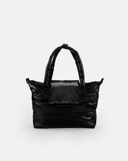 7am Capri Diaper Bag • Ushuaia (Black Liquid Shine)