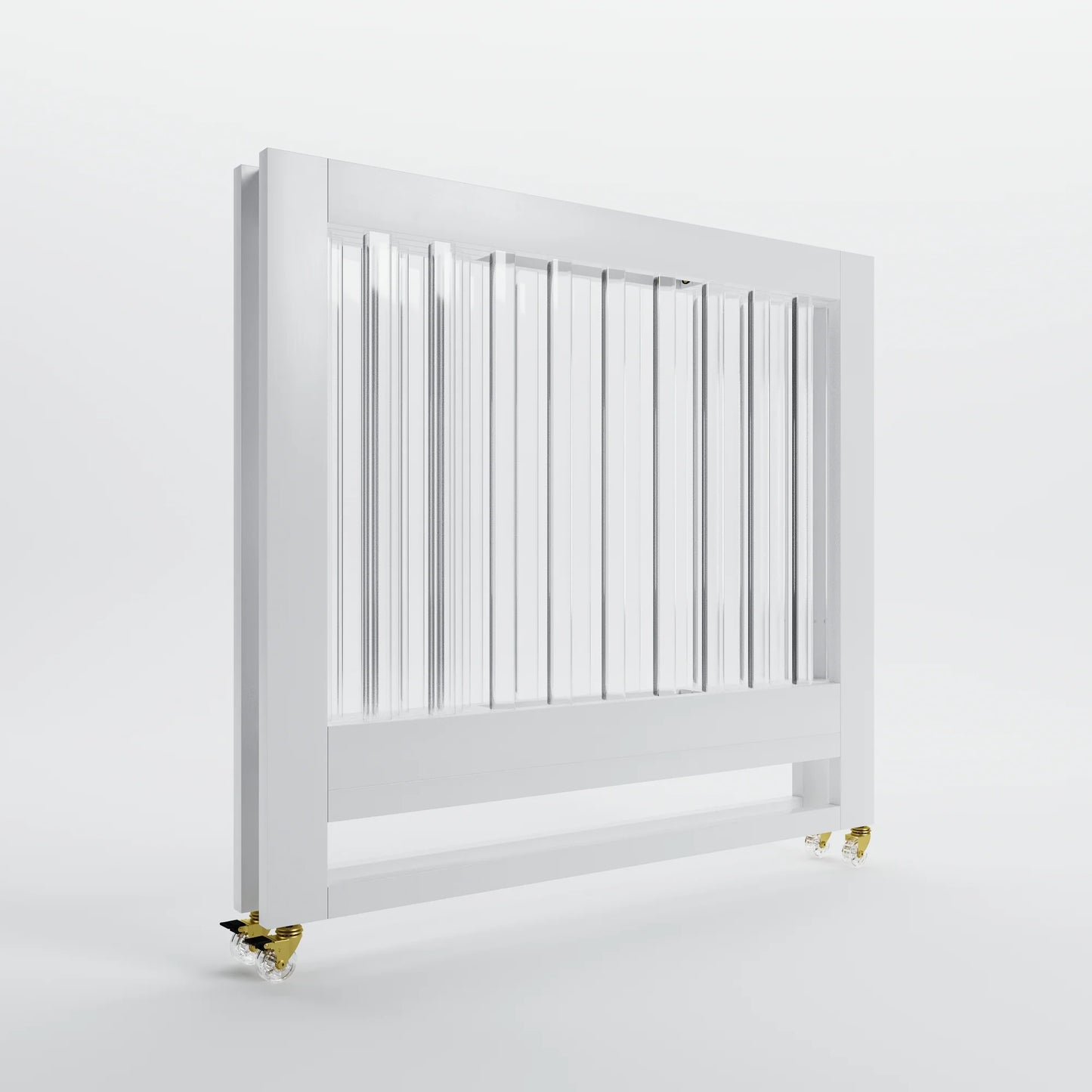 Melo Caress Pure White/Acrylic Port-a-Crib