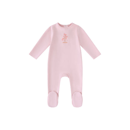 Mini Label Girl Water Print Carousel Footie