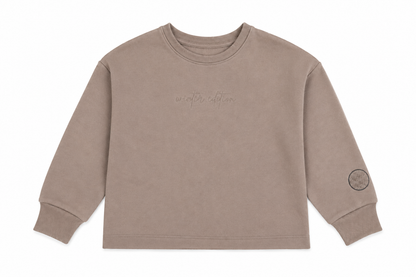 Bondoux Sherpa Embroidery Girls Top