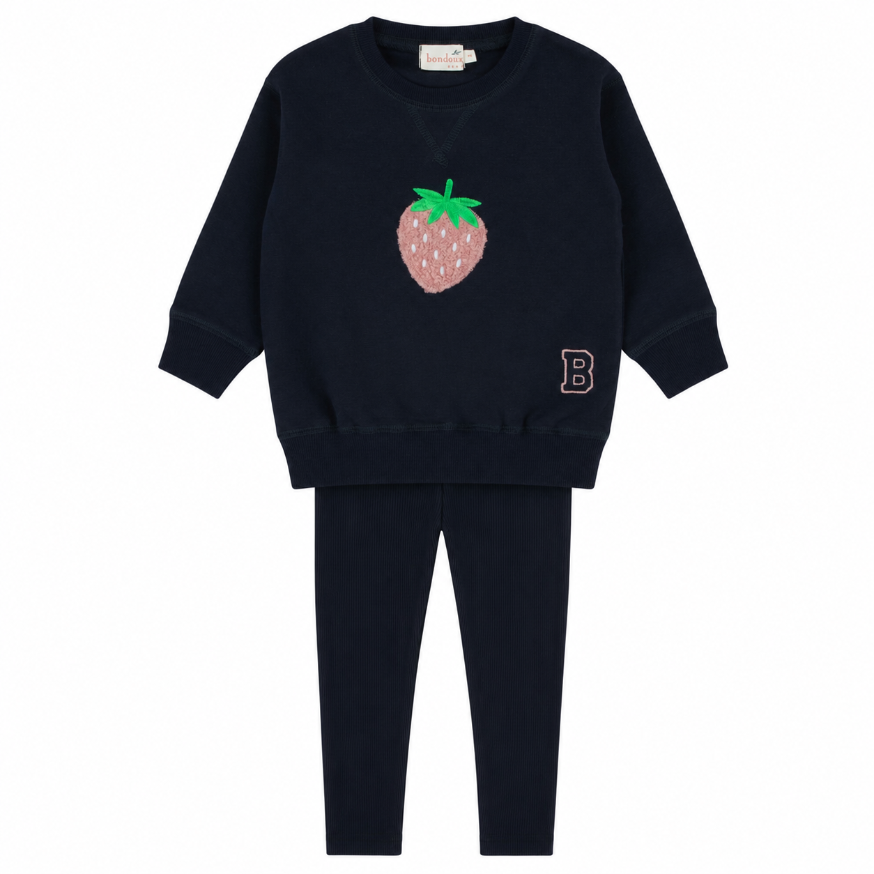 Bondoux Sherpa Strawberry 2 Pcs Set
