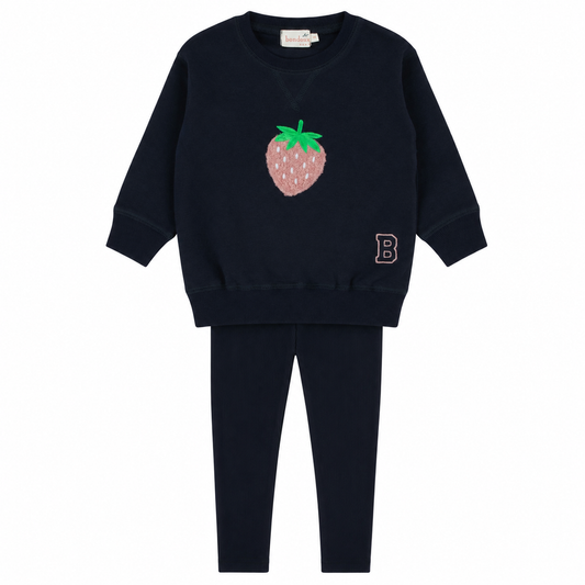 Bondoux Sherpa Strawberry 2 Pcs Set