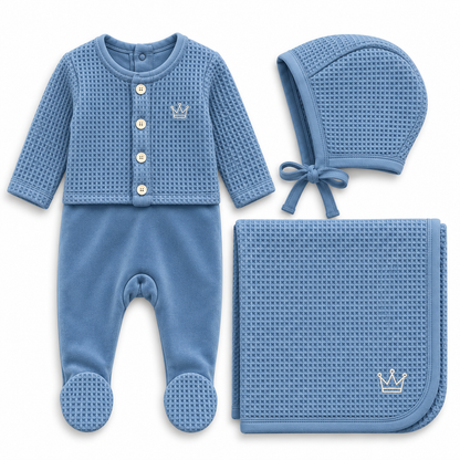 Buckingham Honeycomb Layette Set