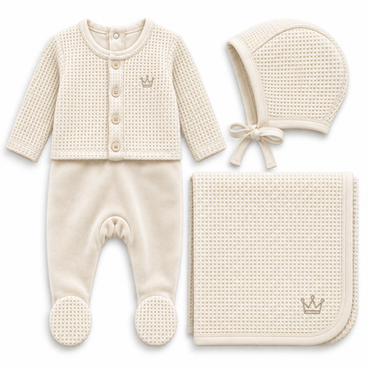 Buckingham Honeycomb Layette Set