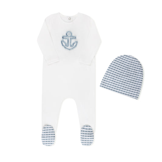 Tritcot Checked Fringe Layette Set