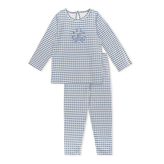 Tricot Checked Fringe Pjs
