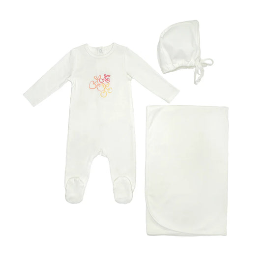 Bunny Love Cherry Layette Set (girl)