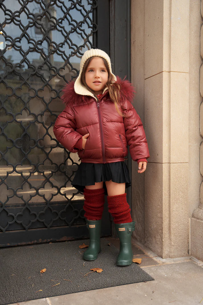 Bondoux Ribbed Detail Jacket (girl)