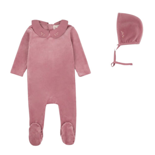 Bondoux Collar Girl 3pc Layette Set