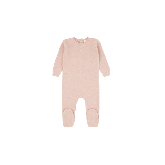 Daisy Scalloped Knit Footie (girl)