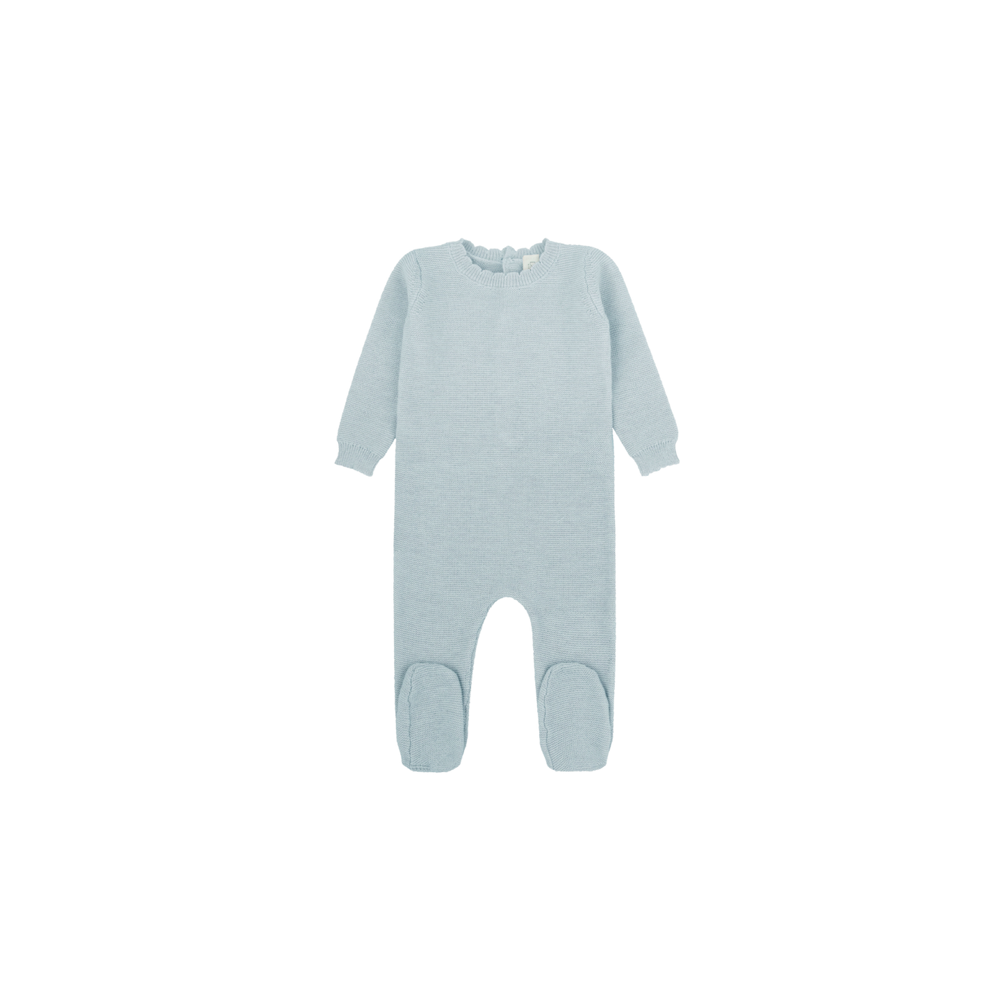 Daisy Scalloped Knit Footie