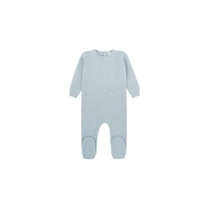 Daisy Scalloped Knit Footie
