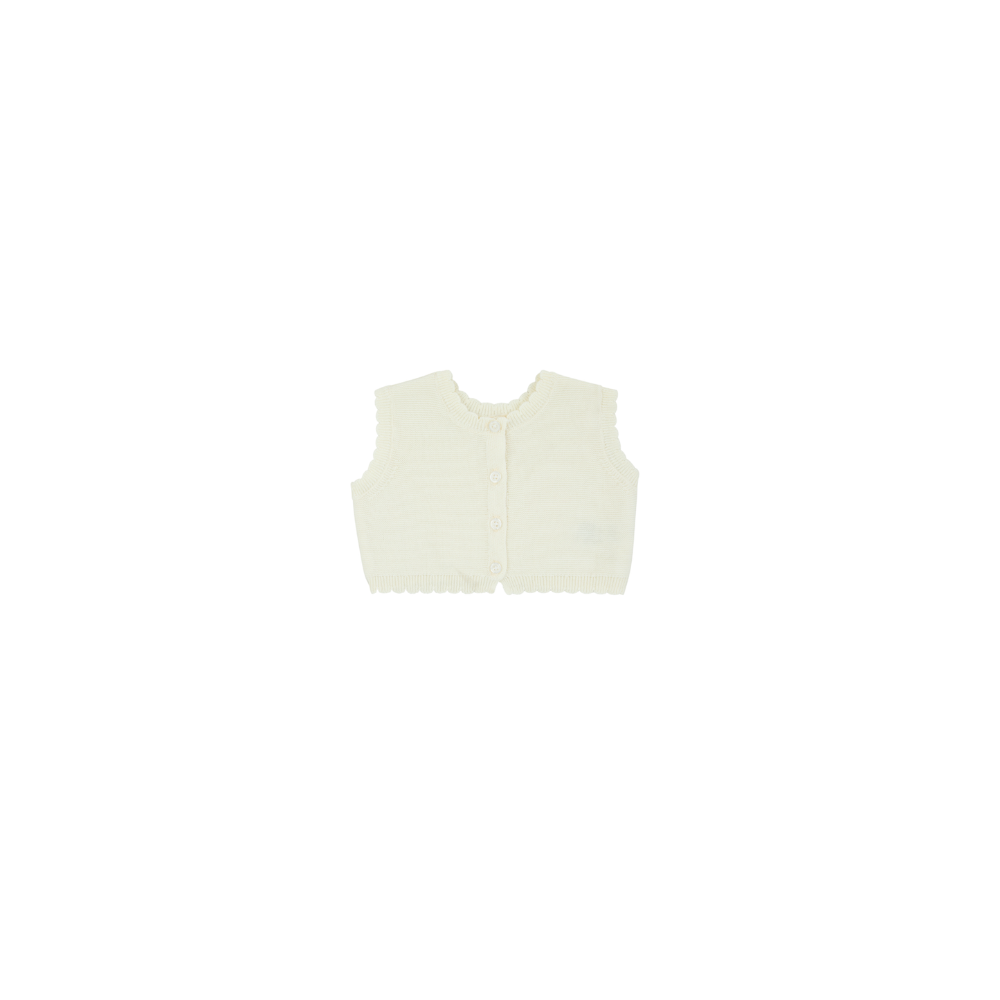 Daisy Scalloped Knit Vest