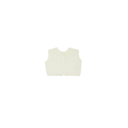 Daisy Scalloped Knit Vest