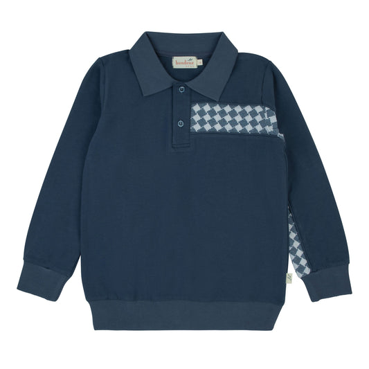 Bondoux Knit Insert Polo Shirt