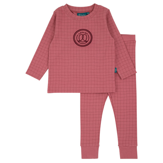Laylay Checked Logo PJs (girl)