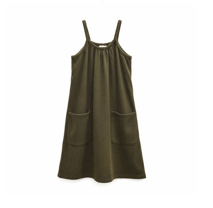 Buckingham Cord Strap Pinafore