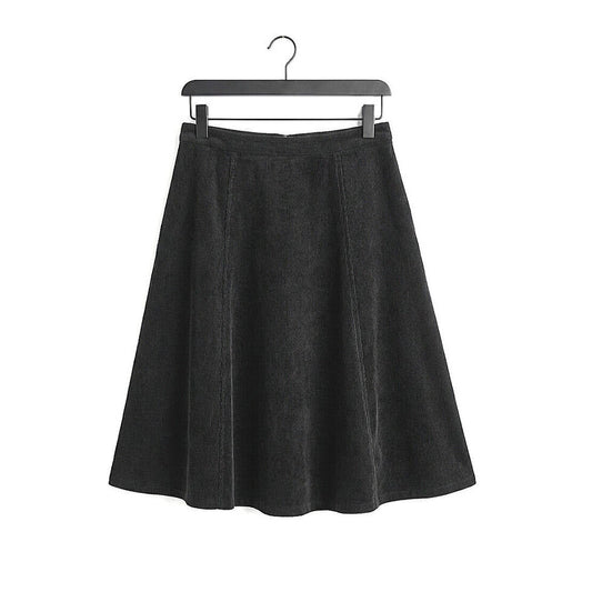 Buckingham Cord Panel Short Skirt