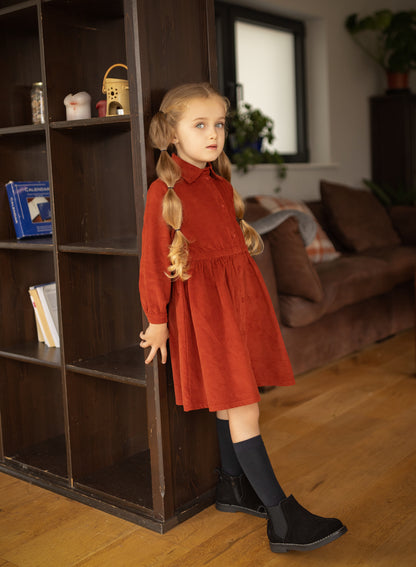 K&K Corduroy Shirt Dress