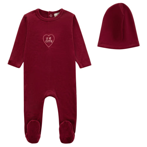 Bondoux Cutie Girl Footie & Hat
