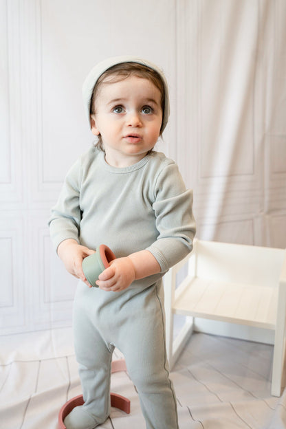 Niche Bebe Ribbed Footie & Hat