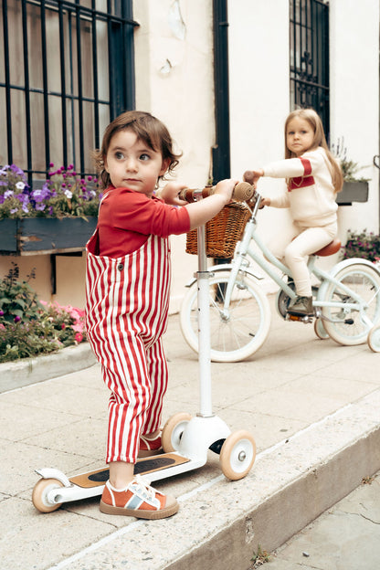 Bondoux Pinstriped Romper Set (g)