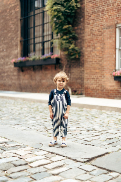 Bondoux Pinstriped Romper Set