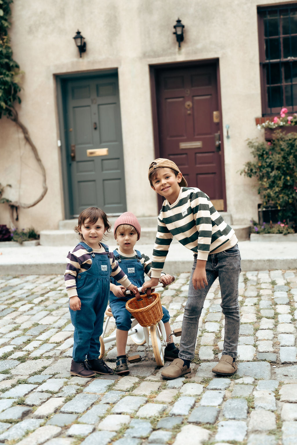 Bondoux Striped 2 Pcs Romper Set (g)