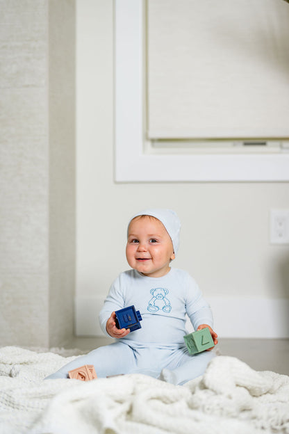 Pouf Velour Bear Footie