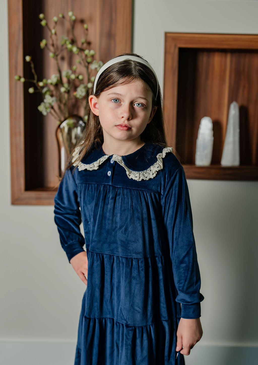 Pouf Velour Maxi Robe (aw26)