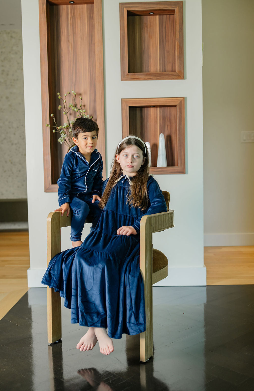 Pouf Velour Maxi Robe (aw26)