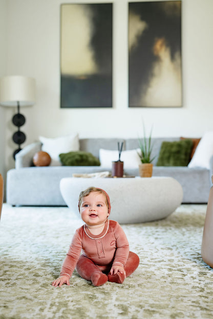 Pouf Velour Grandpa Footie (aw26)