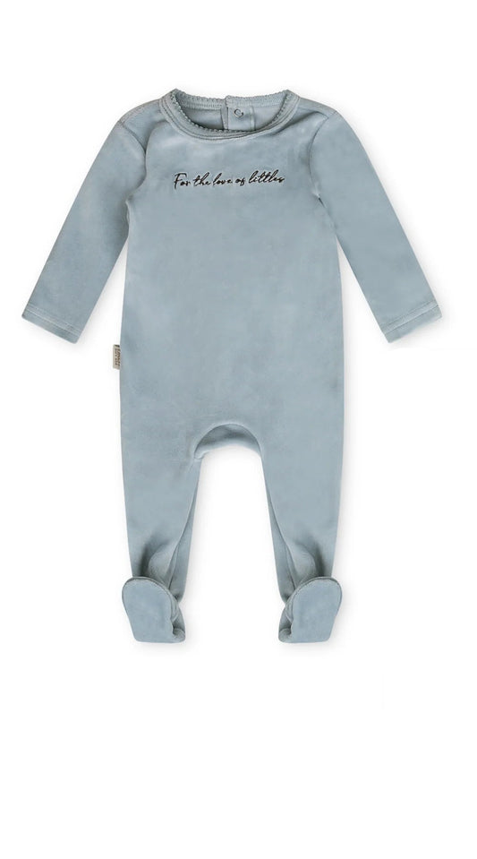 Daisy Scribble Darling Velour Footie