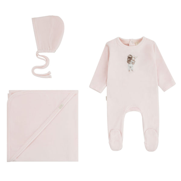 Daisy Velour Doll Motif 3pc Set (g)