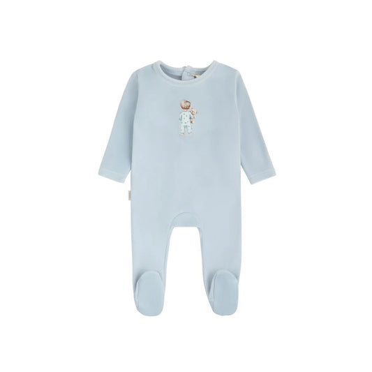 Daisy Velour Doll Motif Footie