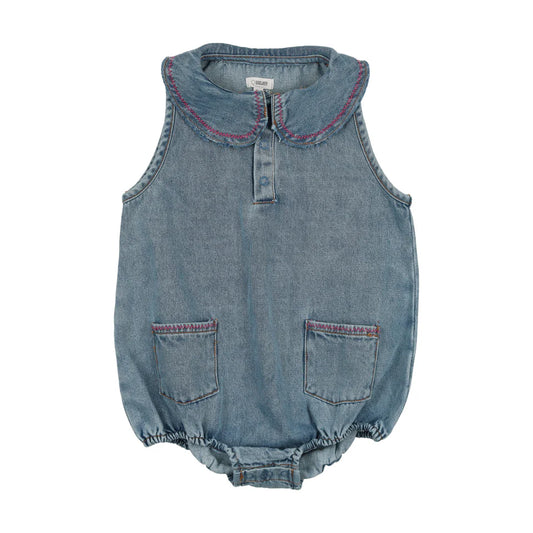 Bonjoy Denim Stitch Romper