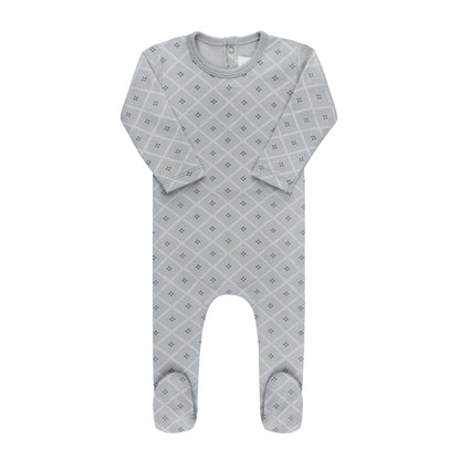 Aurora Diamond Print Footie