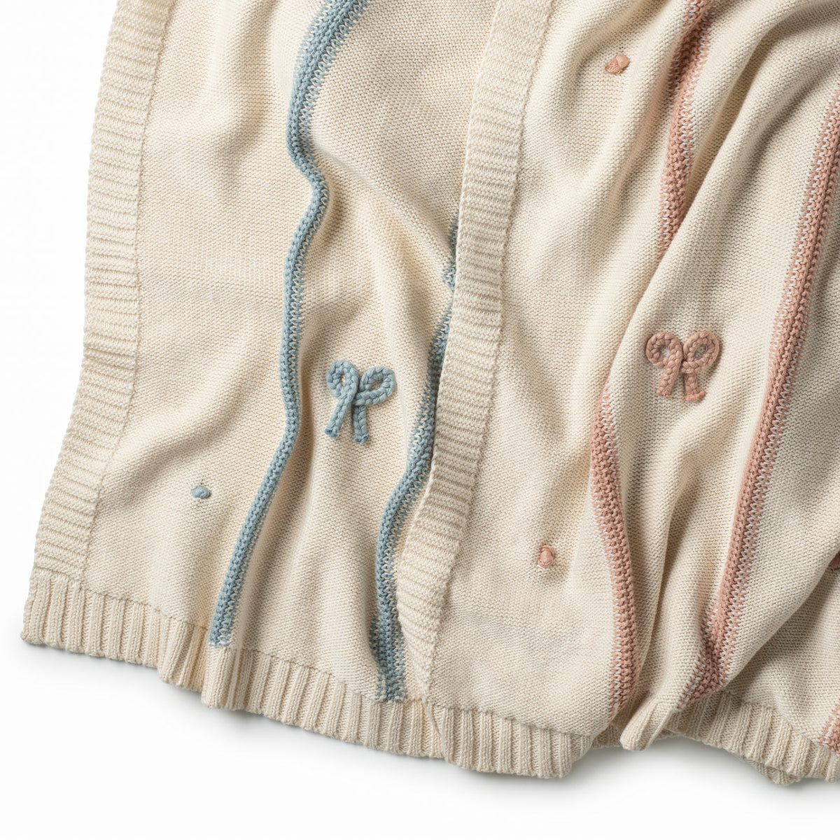 Domani Home Mini Bow Blanket Pink