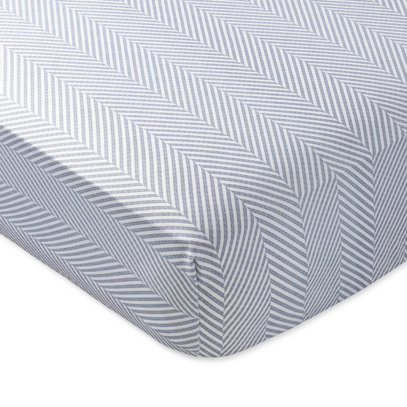 Domani Home Leze Blue Crib Sheet