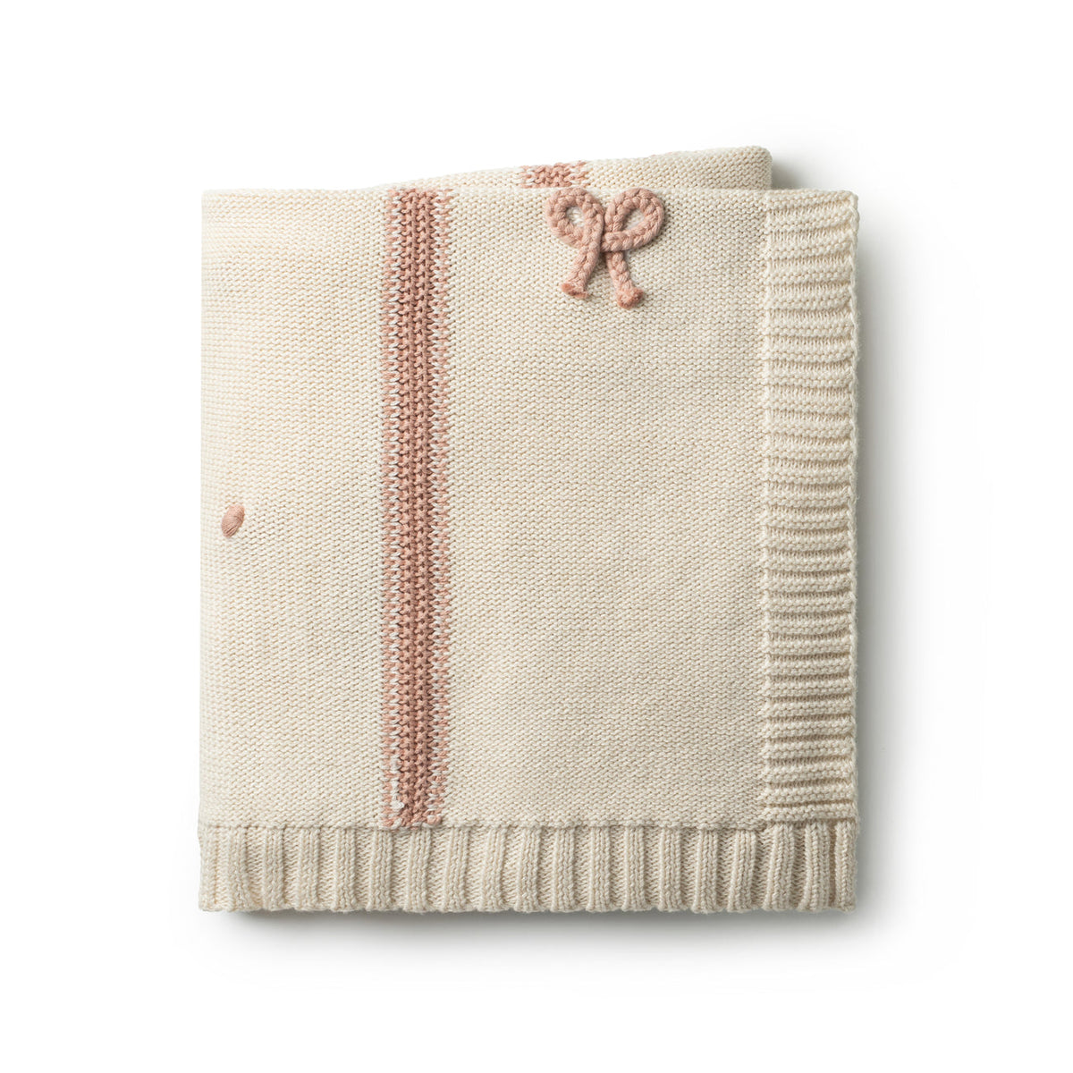 Domani Home Mini Bow Blanket Pink
